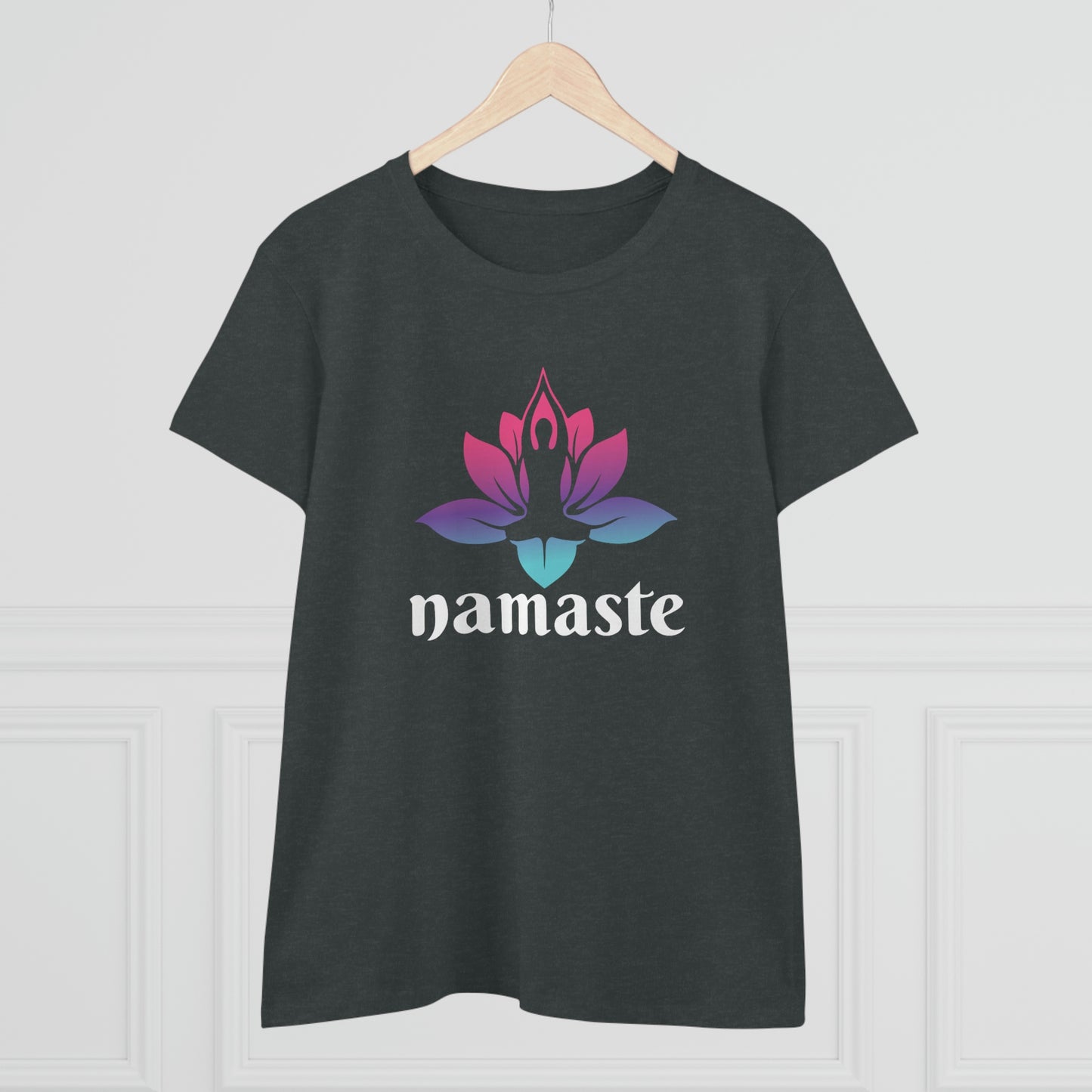 Namaste Yoga Women's Midweight Cotton Tee