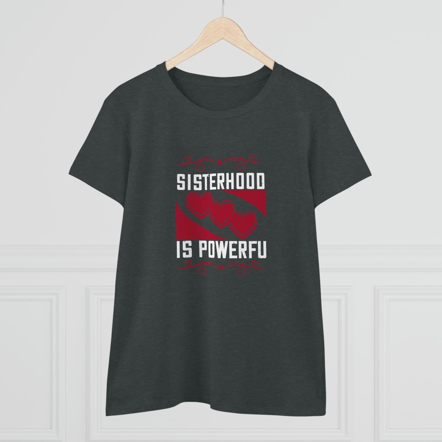 Sisterhood is Powerful Women's Midweight Cotton Tee