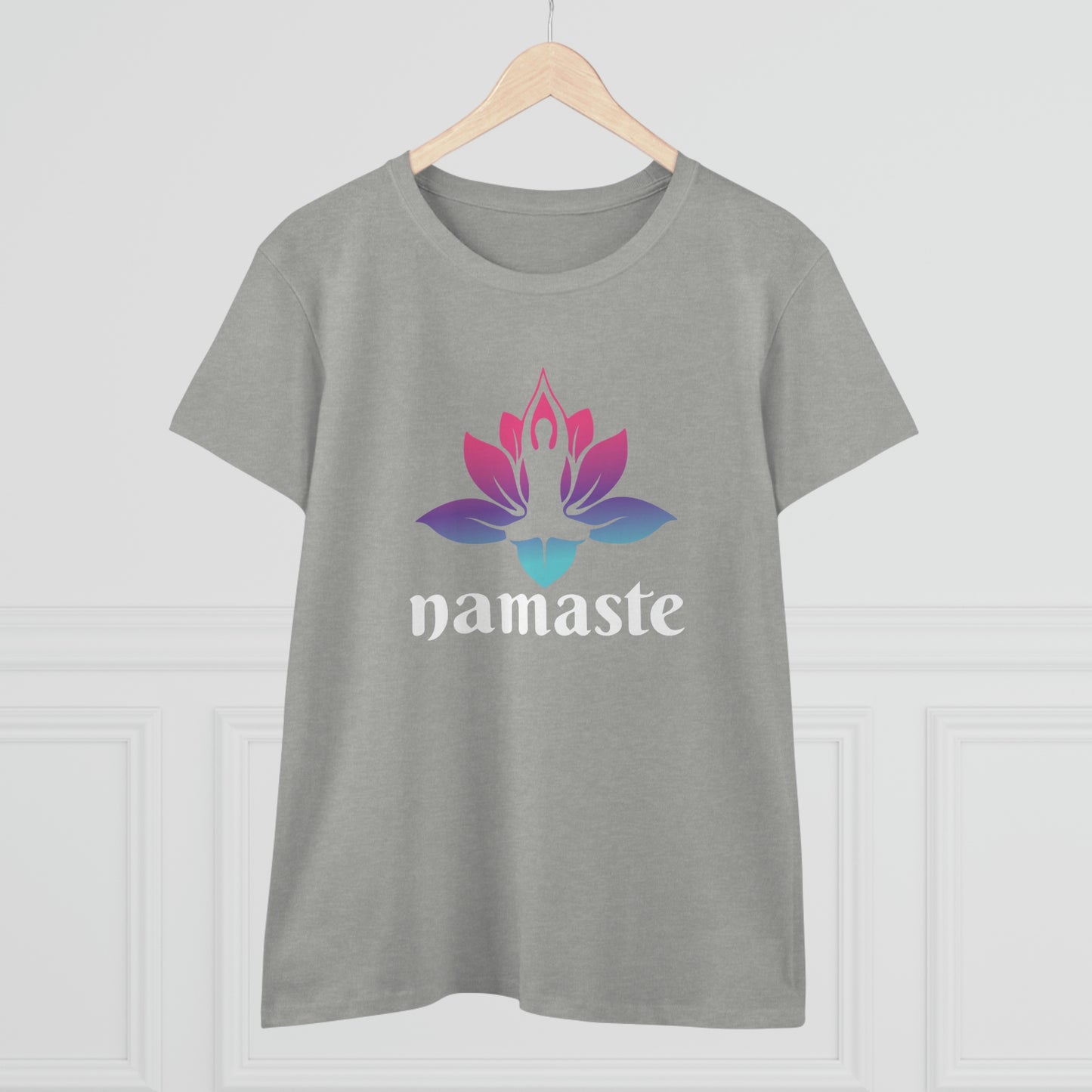 Namaste Yoga Women's Midweight Cotton Tee
