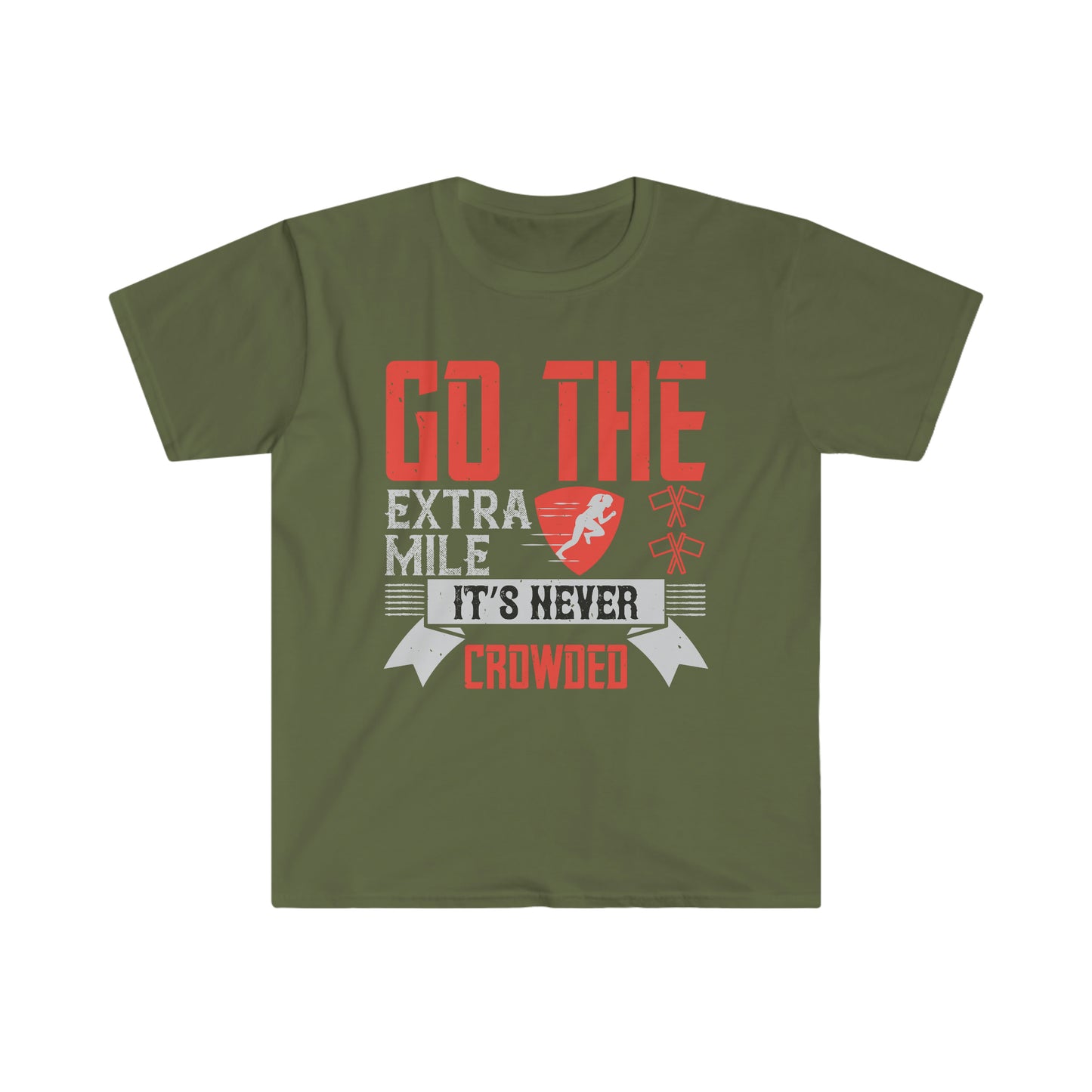 Go the extra mile it's never crowded Unisex T-Shirt