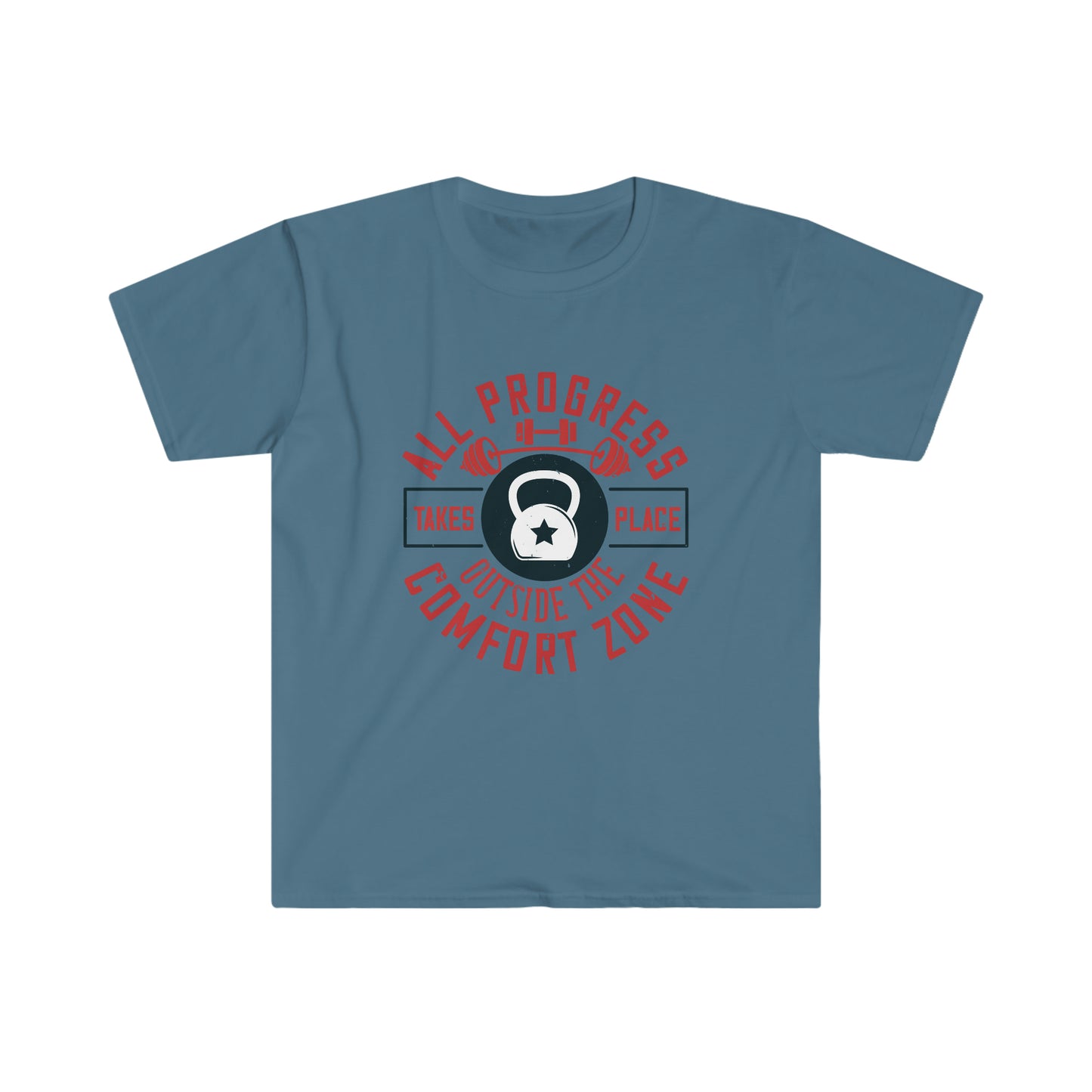 All Progress Takes Place Outside the Comfort Zone Unisex T-Shirt