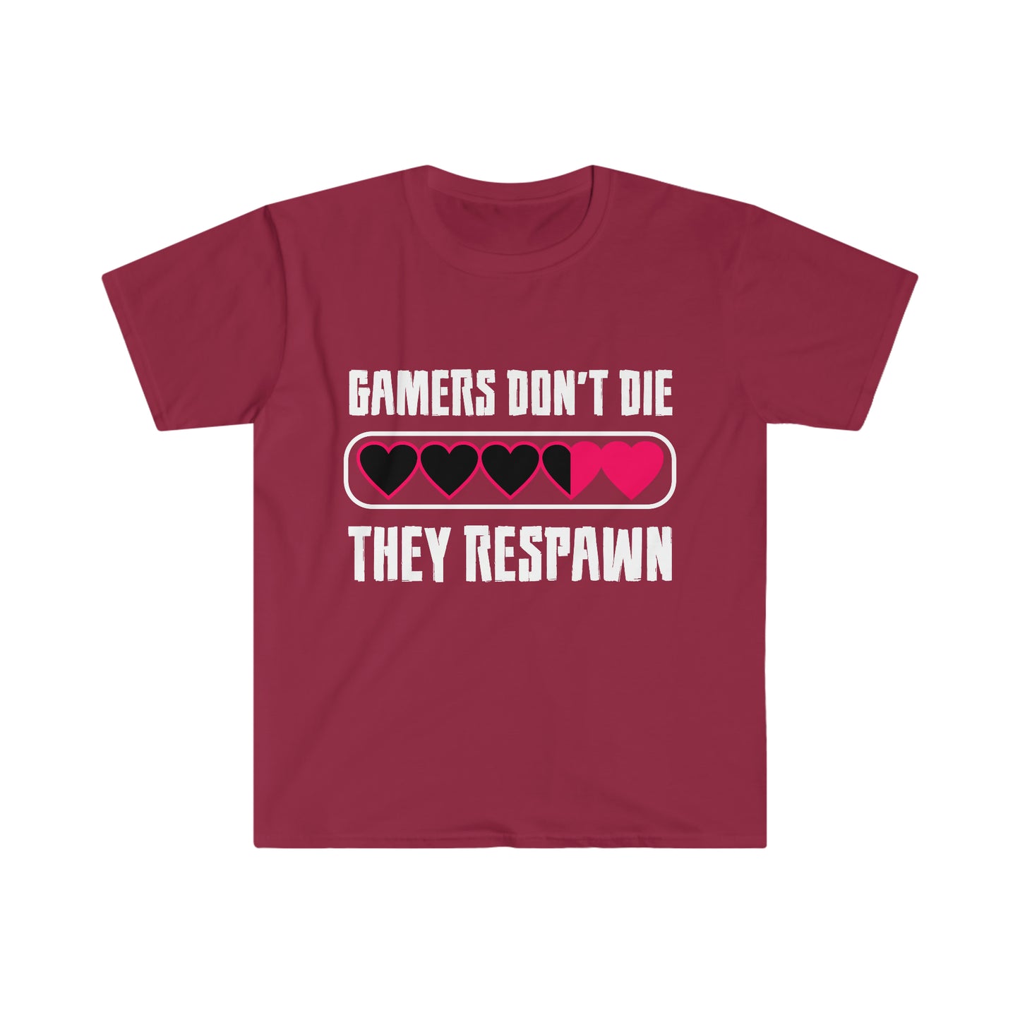 Gamers Don't Die Unisex Softstyle T-Shirt