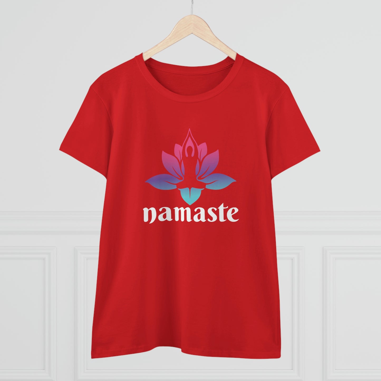 Namaste Yoga Women's Midweight Cotton Tee