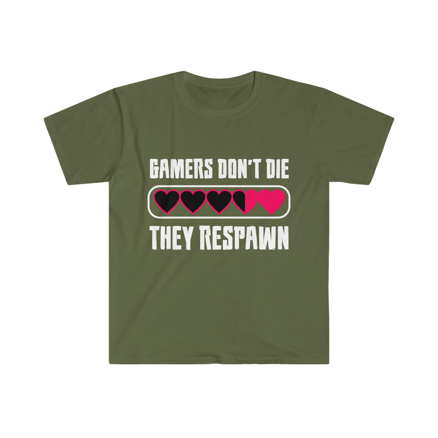 Gamers Don't Die Unisex Softstyle T-Shirt