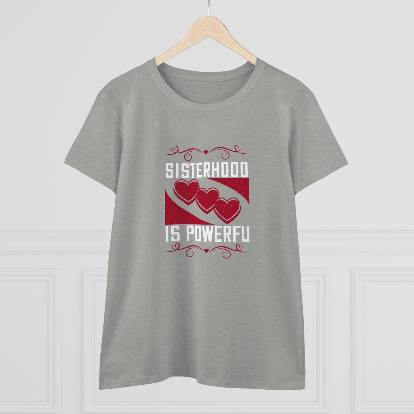 Sisterhood is Powerful Women's Midweight Cotton Tee