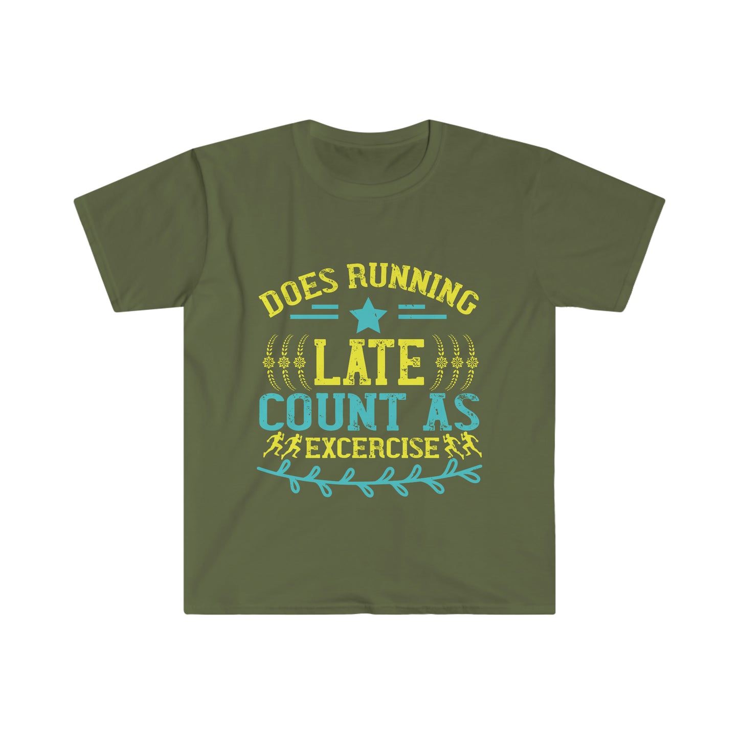Does Running Late Count as Exercise Unisex Softstyle T-Shirt