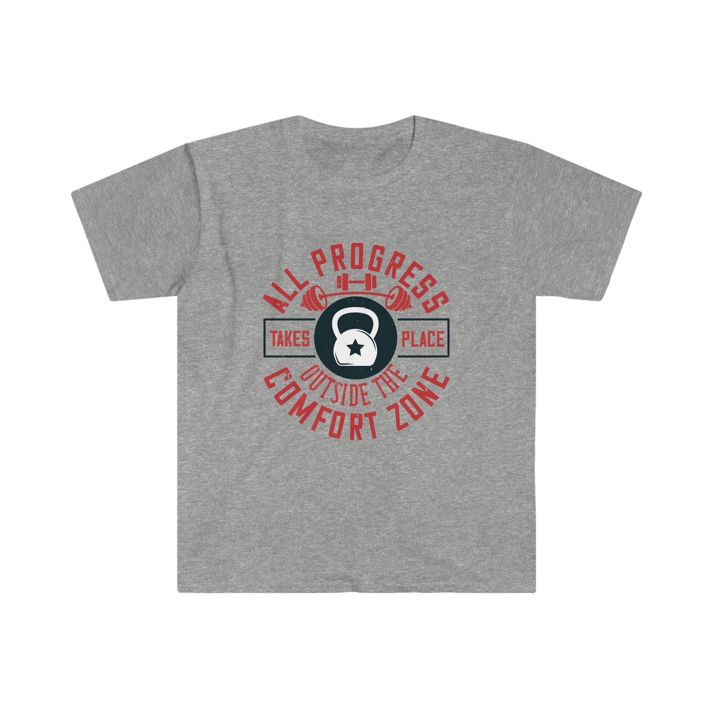 All Progress Takes Place Outside the Comfort Zone Unisex T-Shirt