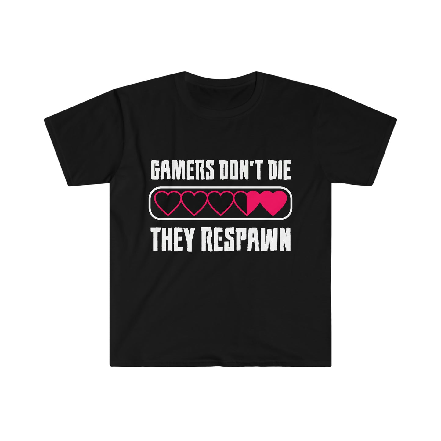 Gamers Don't Die Unisex Softstyle T-Shirt