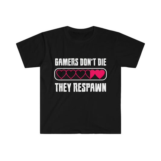 Gamers Don't Die Unisex Softstyle T-Shirt