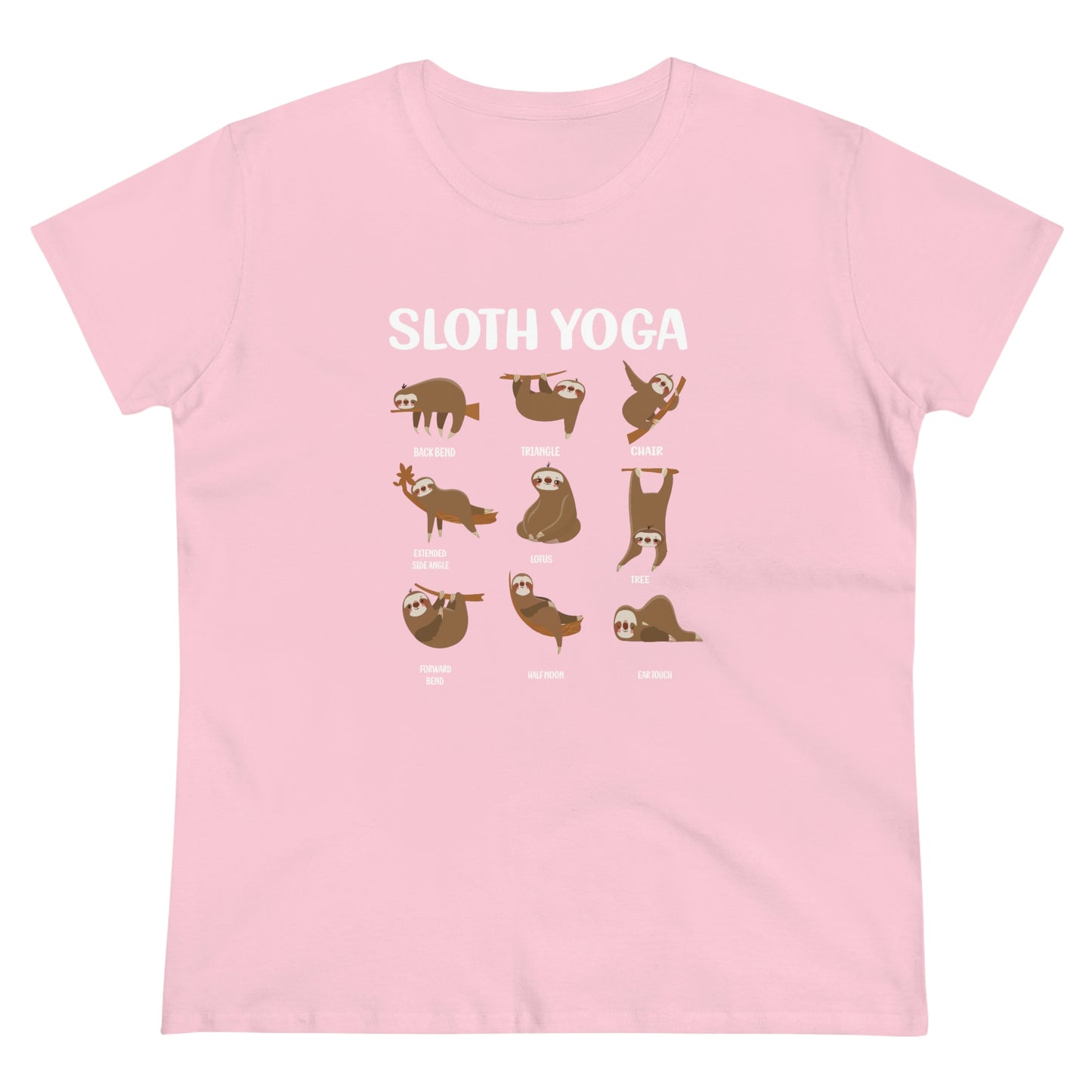 Sloth Yoga Women's Midweight Cotton Tee