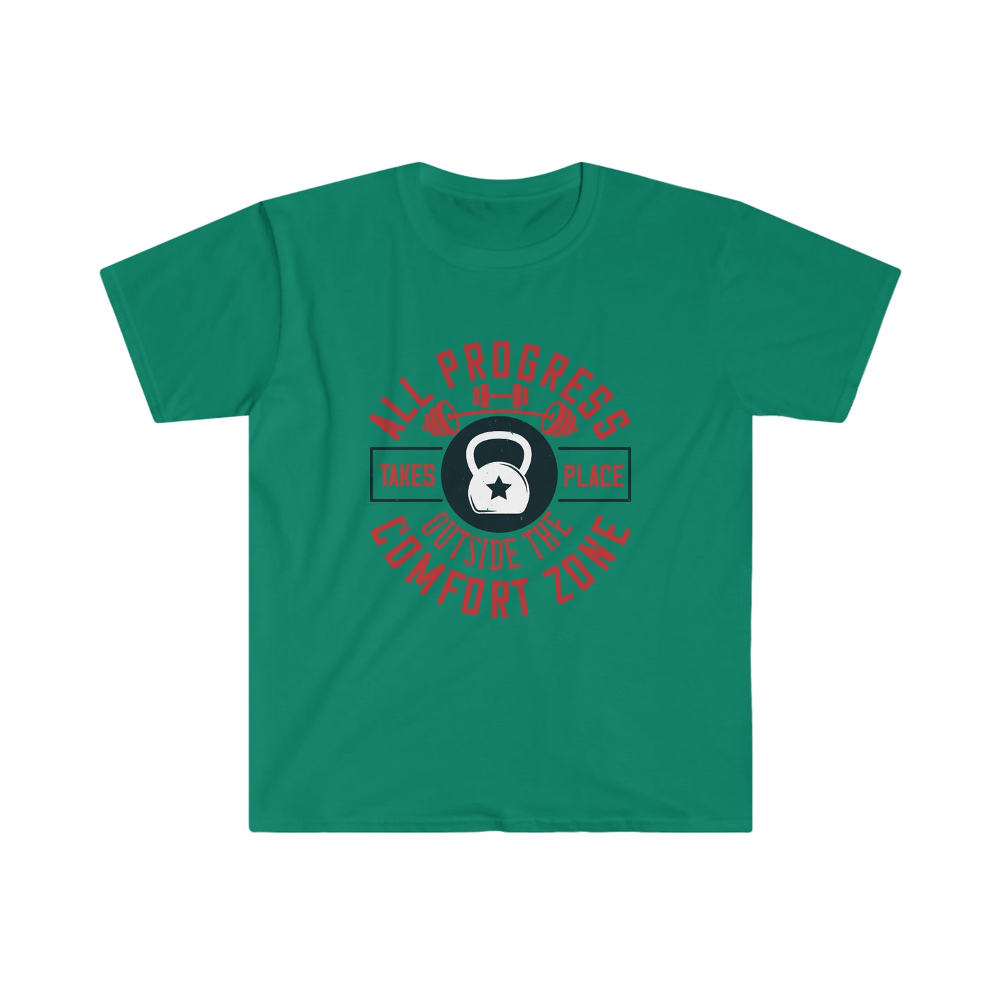 All Progress Takes Place Outside the Comfort Zone Unisex T-Shirt