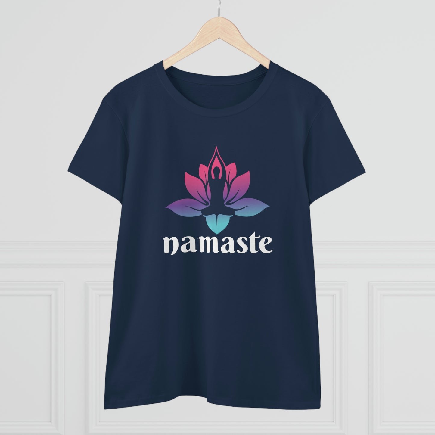 Namaste Yoga Women's Midweight Cotton Tee
