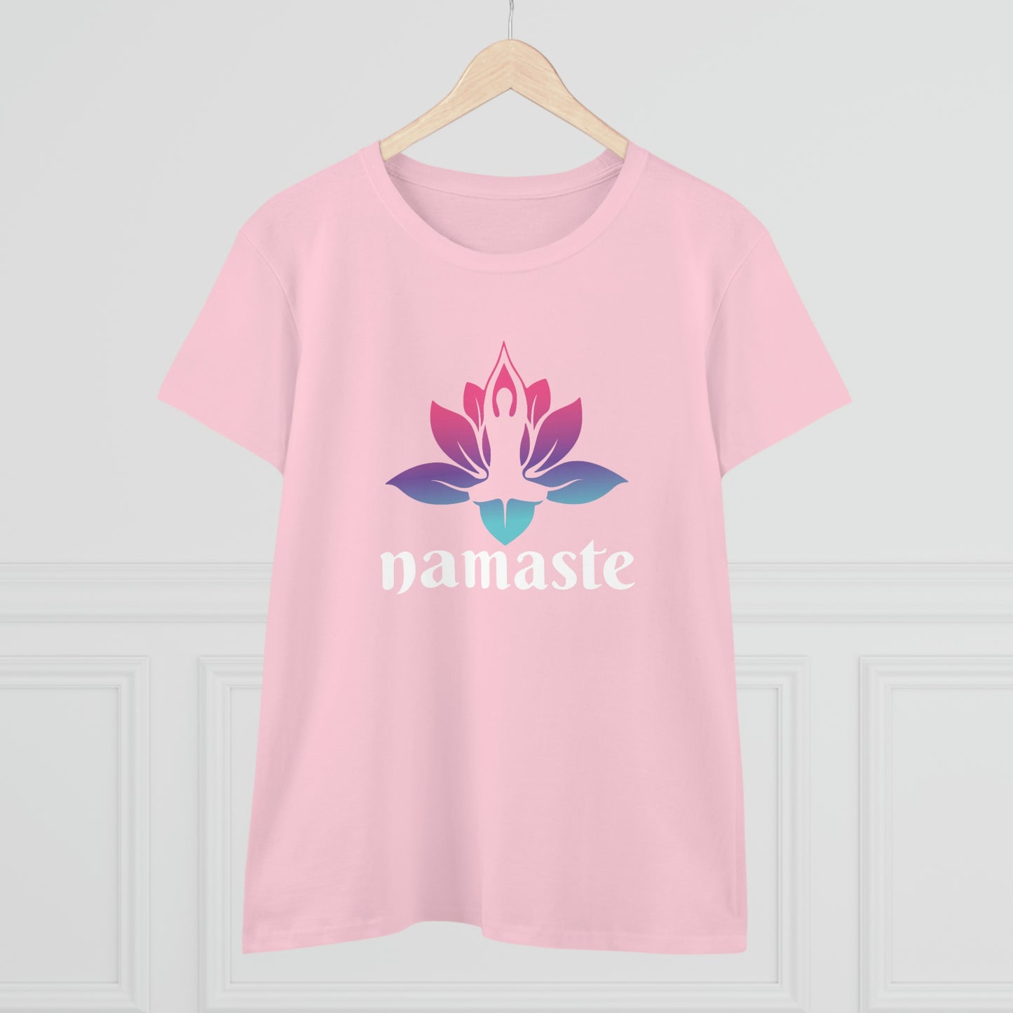 Namaste Yoga Women's Midweight Cotton Tee