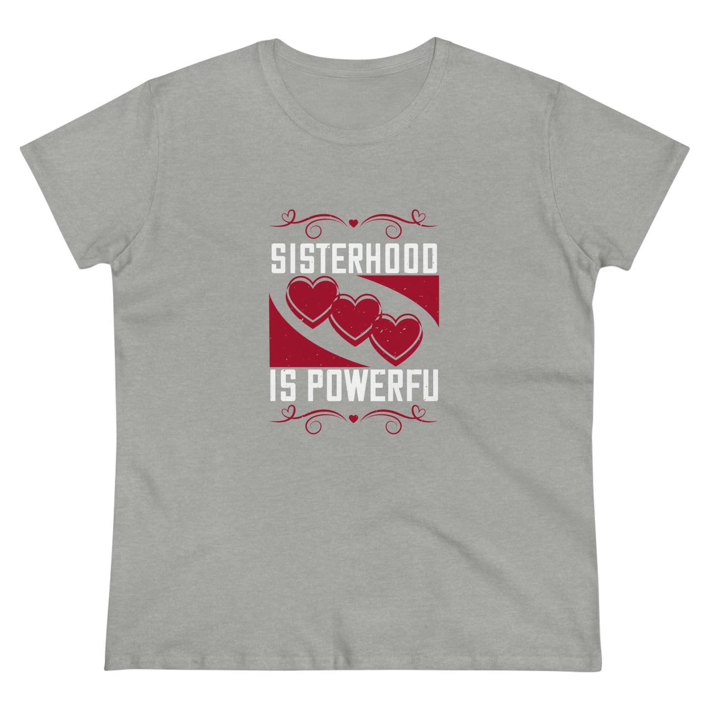 Sisterhood is Powerful Women's Midweight Cotton Tee