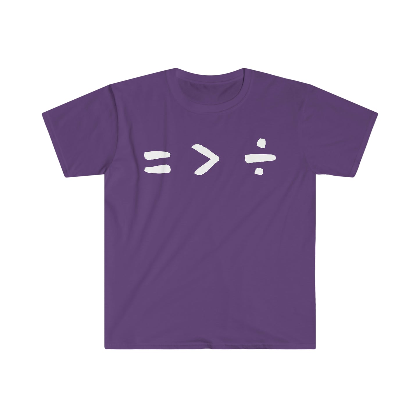 Equality is Greater than Division Unisex Softstyle T-Shirt