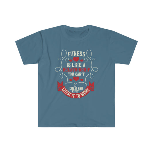 Fitness is like a relationship you can't cheat and expect it to work Unisex T-Shirt