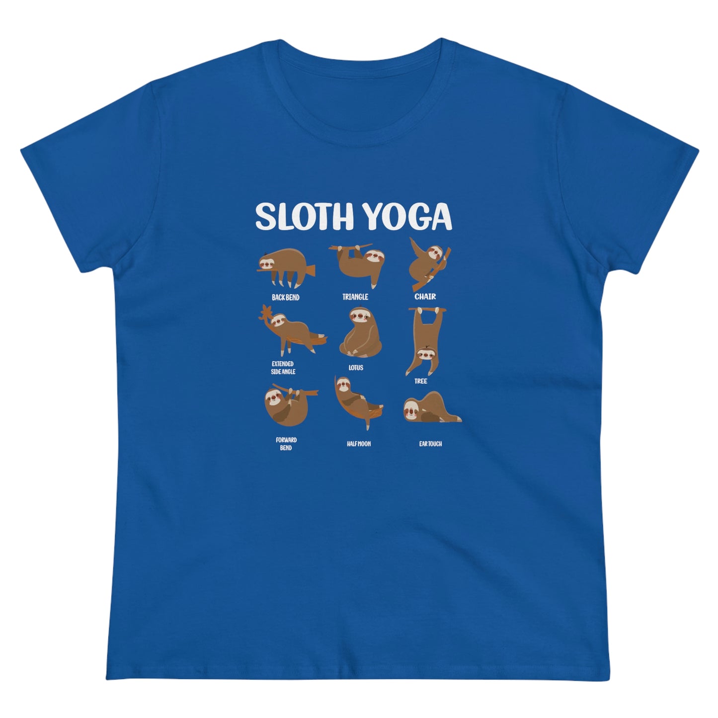 Sloth Yoga Women's Midweight Cotton Tee