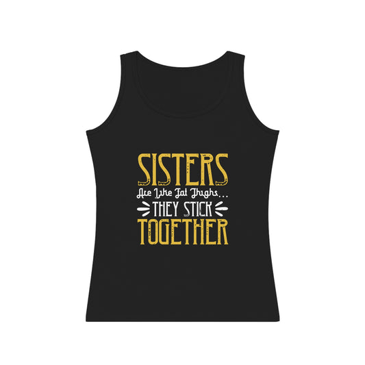 Sister's are like thick thighs they stick together Women's Tank Top