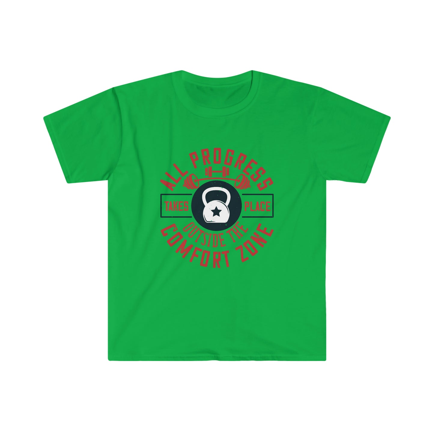All Progress Takes Place Outside the Comfort Zone Unisex T-Shirt
