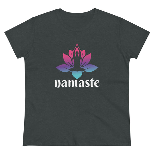 Namaste Yoga Women's Midweight Cotton Tee