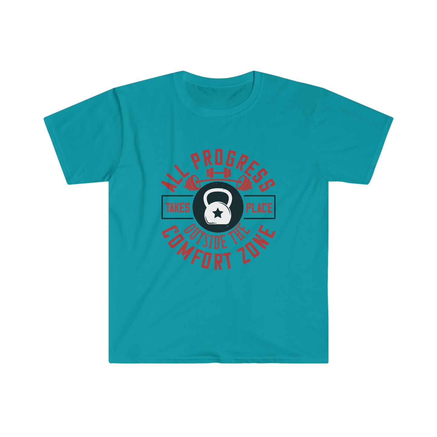 All Progress Takes Place Outside the Comfort Zone Unisex T-Shirt