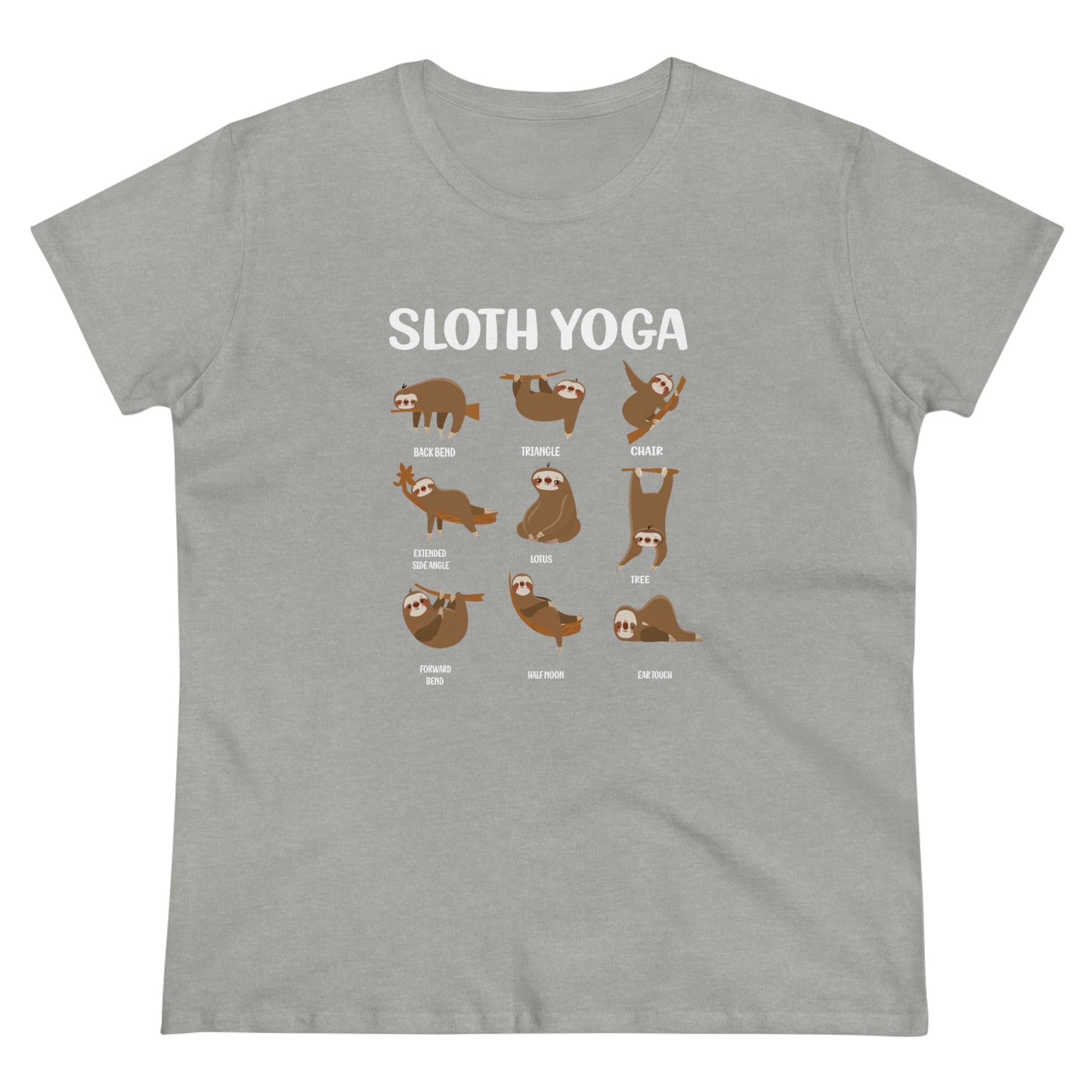 Sloth Yoga Women's Midweight Cotton Tee