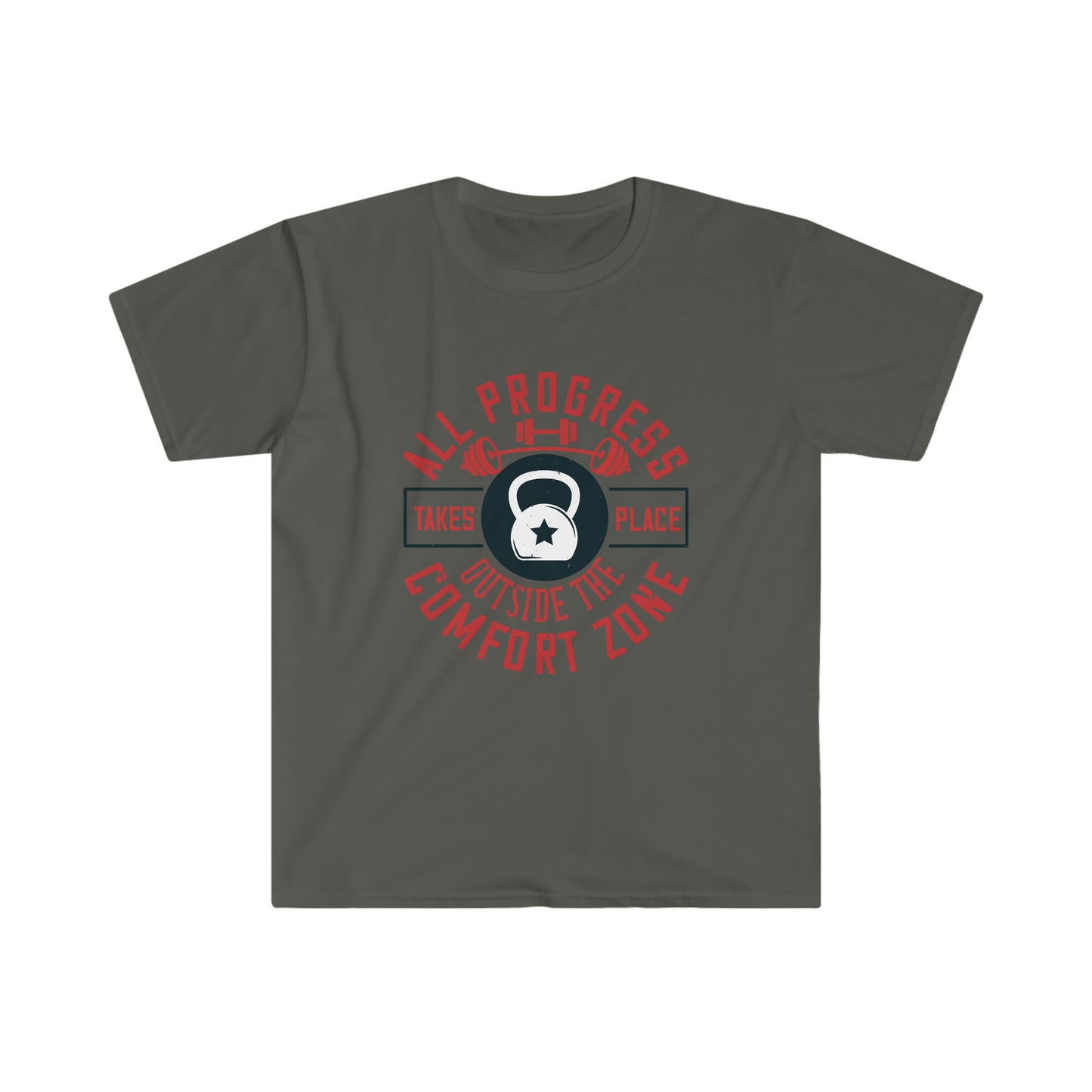 All Progress Takes Place Outside the Comfort Zone Unisex T-Shirt