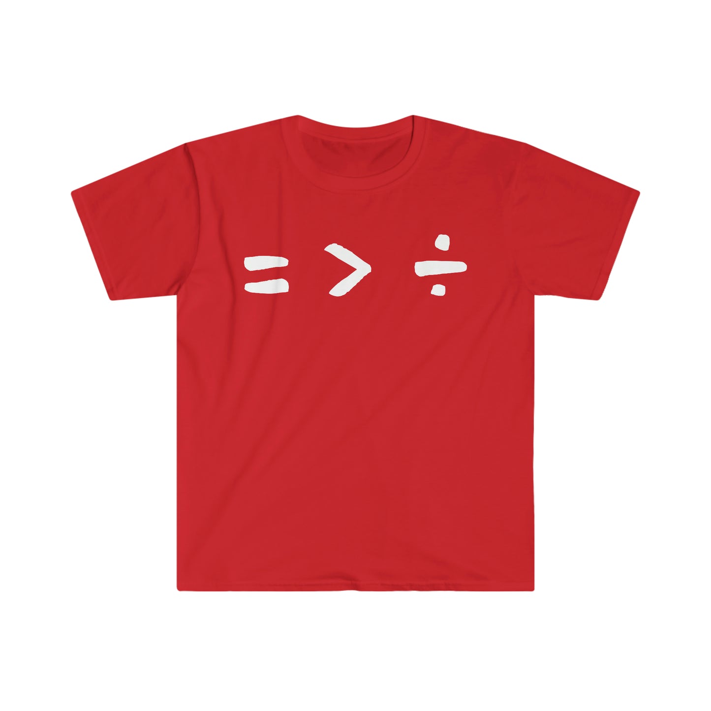 Equality is Greater than Division Unisex Softstyle T-Shirt