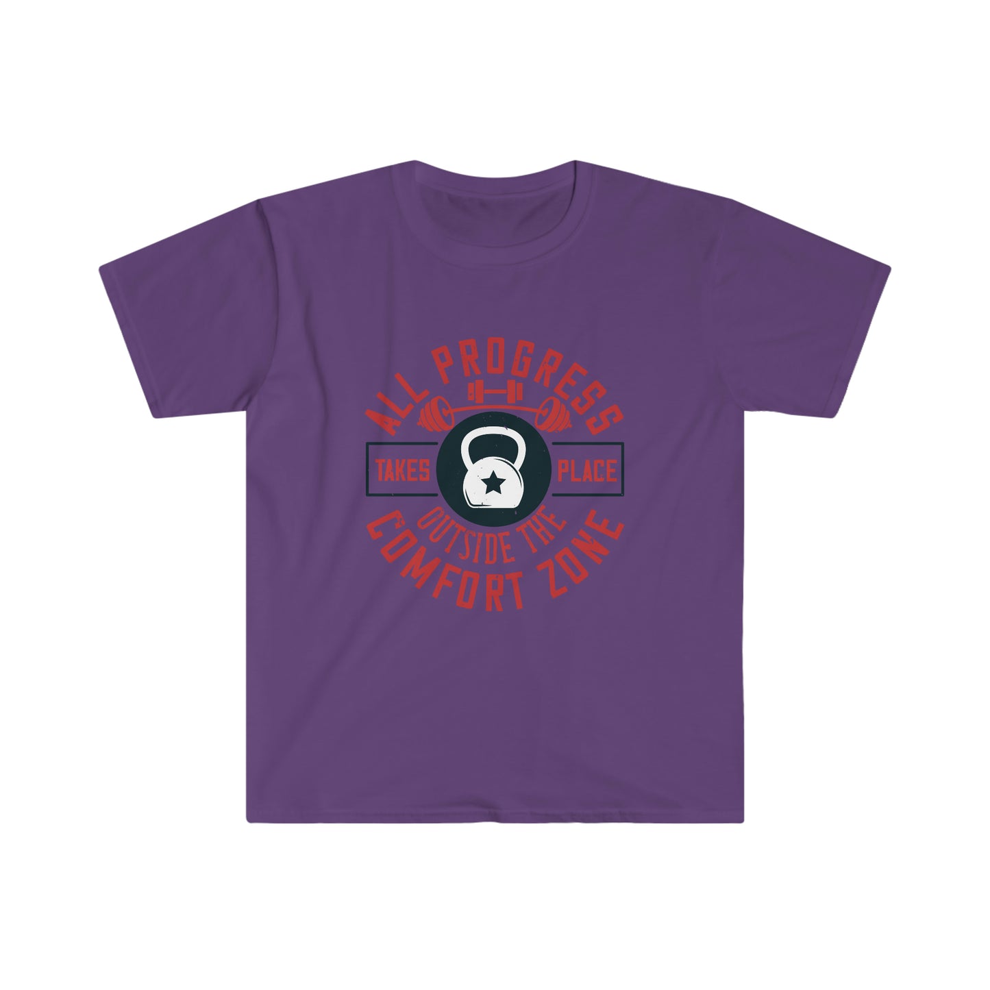 All Progress Takes Place Outside the Comfort Zone Unisex T-Shirt