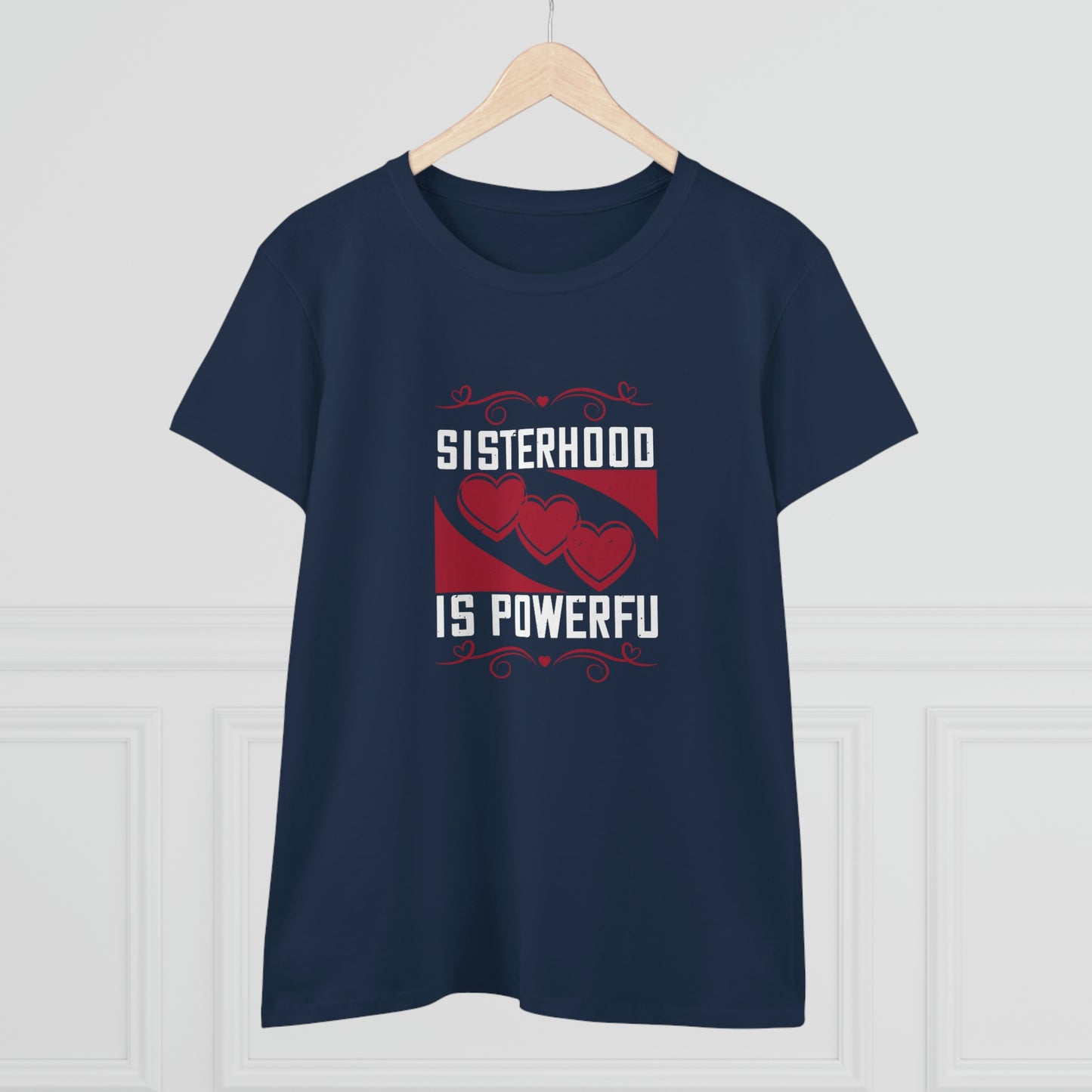 Sisterhood is Powerful Women's Midweight Cotton Tee